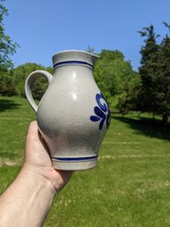 1 Liter Stoneware Pitcher Marked Gerz