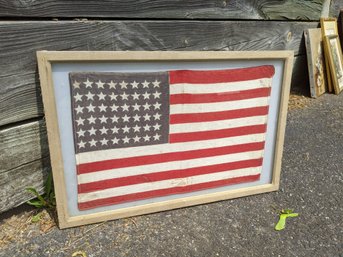 Framed 48 Star Parade Flag #5