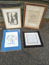 Collection Of Four Framed Picasso Prints #19