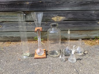 Grouping Of Seven Scientific Lab Glass