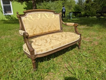 Antique Gold Two Seater Settee