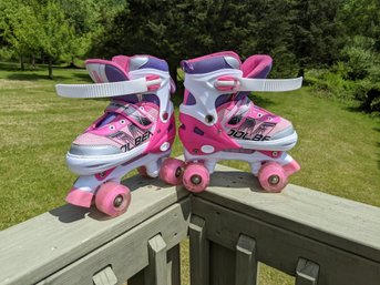 Cool Bear Adjustable Kids Size Roller Skates With Light Up Wheels