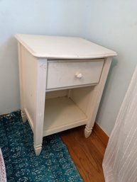 Pottery Barn Off White Bed Side Table