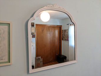 Vintage Painted White Mirror #36