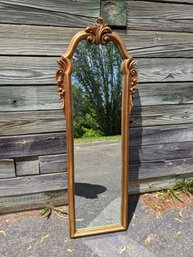 Tall Vintage Gold Tone Mirror #30