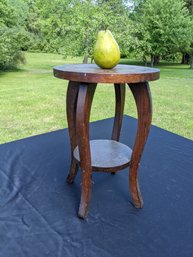 Small Vintage Wooden Plant Stand Side Table