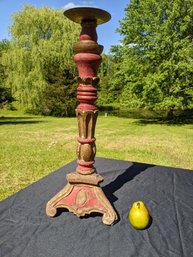 Early Wood Candle Stand