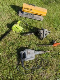 Grouping Of Five Untested Power Tools