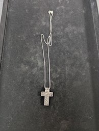 Sterling Reversible Cross With Chain