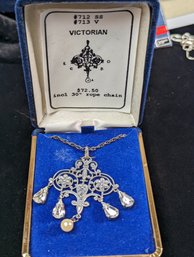 Sterling Reproduction Victorian Necklace