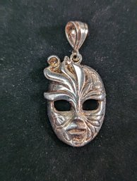 Sterling Mask Pendant