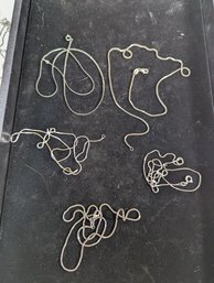 Sterling Silver Lot Of 5 Chains