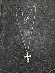 Sterling Chain With Cross