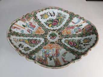 Early Chinese Rose Medallion Dish