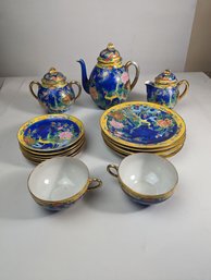 Early Asian Enamel Tea Set