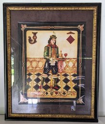 Harlequin Framed Jack Of Diamonds.