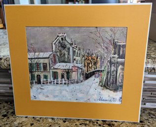 Maurice Utrillo Print, Lapin Agile In Snow