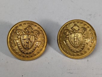 Massachusetts State Militia Buttons