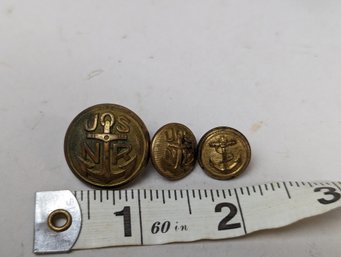 Navy Button Lot