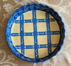 Foreside Fluted Round Pie/Serving Dish