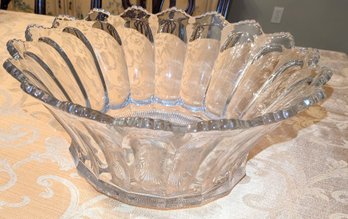 Heisey Antique Huge Glass Punch Bowl