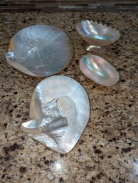 4 Mother Of Pearl Vessels