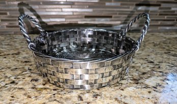 Vintage 20th Century Silverplated Basket