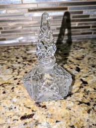 Antique Cut Crystal Perfume Bottle