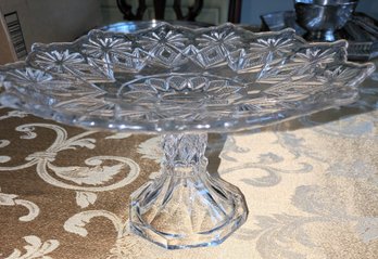 Vintage Cut Crystal Stem Dish