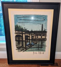 Bernard Buffet Signed Lithograph 'Place De La Concorde'