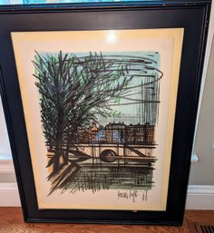 Bernard Buffet Lithograph 'La Seine'