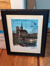 Bernard Buffet 'Notre Dame' Signed Lithograph