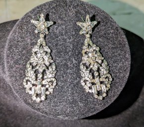 Vintage Fancy Rhinestone Hanging Earring