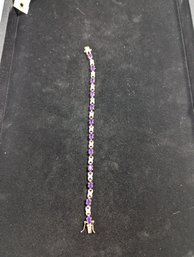 Sterling Amethyst Bracelet