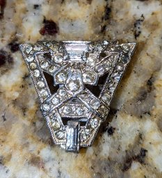 Art Deco Rhinestone Garment Clip