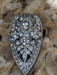 Art Deco Rhinestone Garment Clip