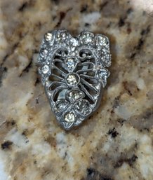 Art Deco Rhinestone Garment Clip