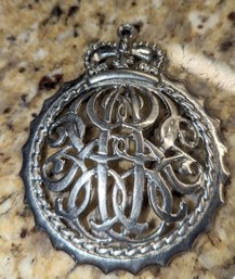 Large Monet Medallian Pendant