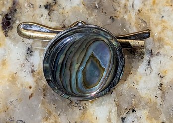 Vintage Abalone Tie Clip