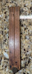 Vintage Stanley Wood Folding Ruler