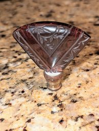 Etched Glass Finial