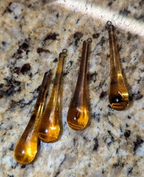 Vintage Murano Glass Teardrop Crystals