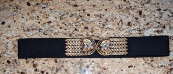 Black Elastic Stretch Belt