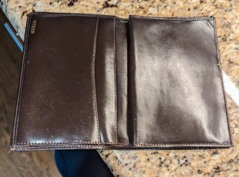 Vitello Leather Passport Portfolio Wallet