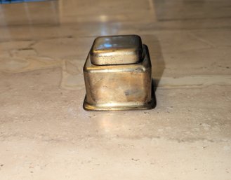 Antique Brass Ink Well