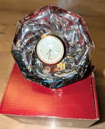 Orrefors Crystal Table Clock