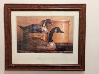 Vintage Framed Cope Ruoss Picture 'Decoy'