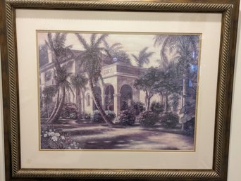 Framed, Matted & Signed B. Brown Old Havana Print