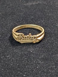 10k Gold Baby Ring