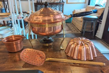 Lot Of 4 Vintage Copper Housewares